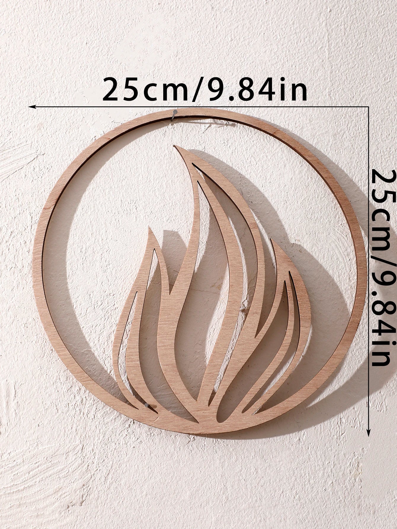 Natural Wooden Wall Hanging Wall Art Decor - Elements Design (Fire, Water, Earth, Air) Wood Hanging Wall Decor Boho Wall Accent