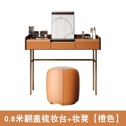 Living Room Vanity Table Nail Makeup Drawers Bedroom Storage Luxury Dressing Table European Mesa De Maquillaje Trendy Furniture