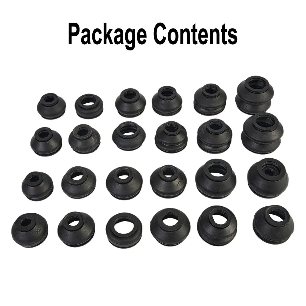 28pcs Car Suspension Steering Ball Joint Rubber Dust Boot Cover Tie Rod End Sets Track Tie Turn Rods Auto Replacement Parts