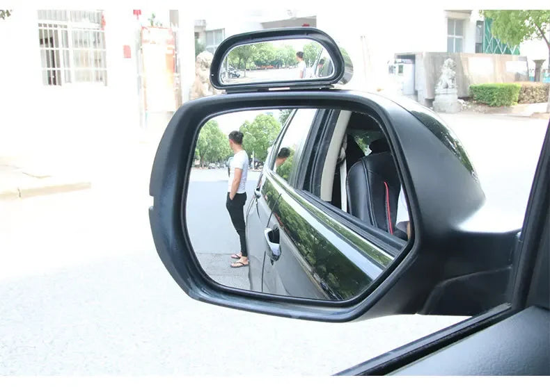 Car Mirror 360 Degree Adjustable Wide Angle Side Rear Mirrors Blind Spot Convex Mirrors for Parking Auxiliary Rear View Mirror