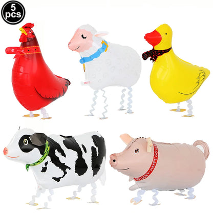 Farm Birthday Party Supplies Animal Farm Paper Plate Pig Sheep Chicken Horses Cows Shape Dinnerware Farm Animal Party Decoration