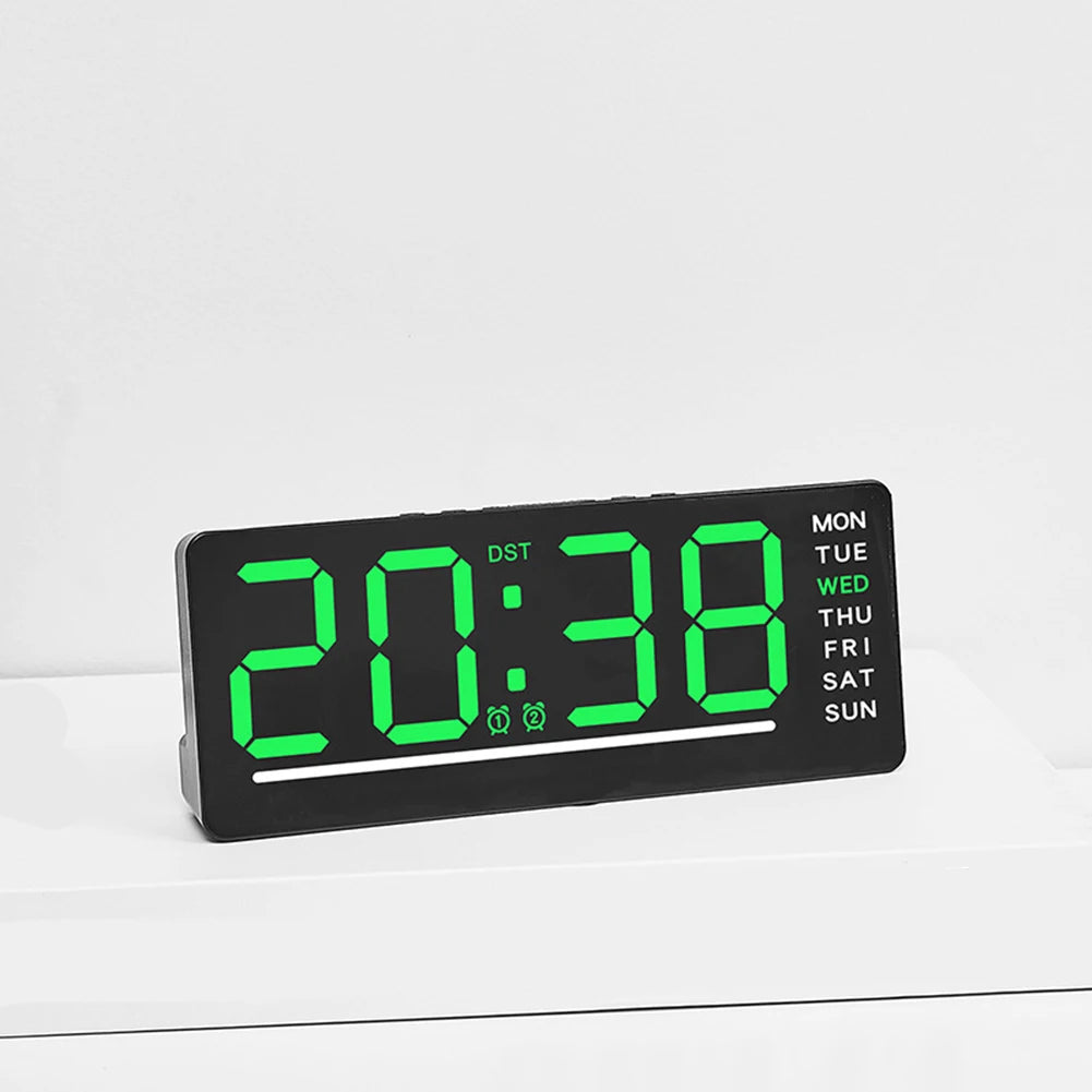 Silent Digital Alarm Clock for Babies,LED Bedside Clock with Night Light Multiple Functions | Adjustable Tone Volume