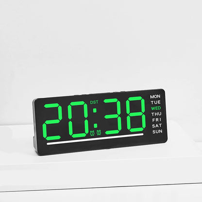 Silent Digital Alarm Clock for Babies,LED Bedside Clock with Night Light Multiple Functions | Adjustable Tone Volume