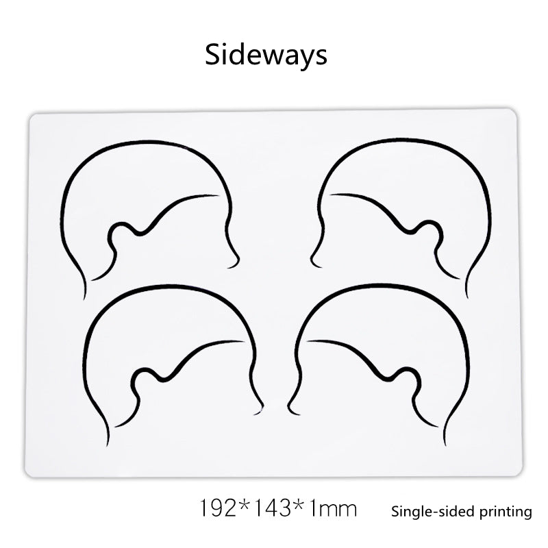 1pc Micropigmentation Soft Silicone Scalp Tattoo Practice Skin Microblading Hairline Design Training Skin SMP Tattoo Accessories