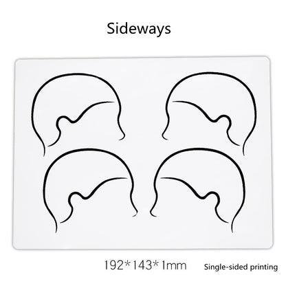 1pc Micropigmentation Soft Silicone Scalp Tattoo Practice Skin Microblading Hairline Design Training Skin SMP Tattoo Accessories