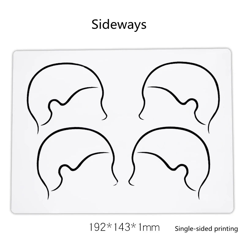 1pc Micropigmentation Soft Silicone Scalp Tattoo Practice Skin Microblading Hairline Design Training Skin SMP Tattoo Accessories