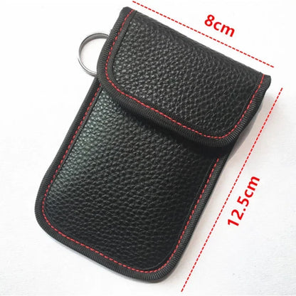 1x Car Anti-theft Car Key Fob RFID Signal Blocker Faraday Signal Blocking Pouch Bag Key Wallets Car Interior Accessories
