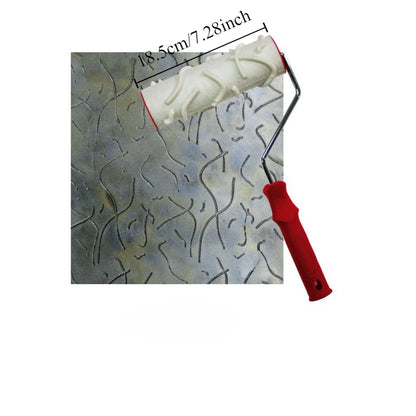 Paint Roller Painting Tool for Wall Rubber Protection Stamp Polyurethane Textured Paint Pottery Wheel Embossed Paint Roller