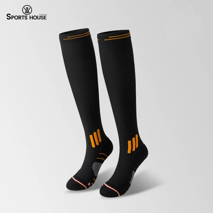 SPORT'S HOUSE Spring and summer long women's pressure socks Towel bottom non-slip high elastic compression sports socks