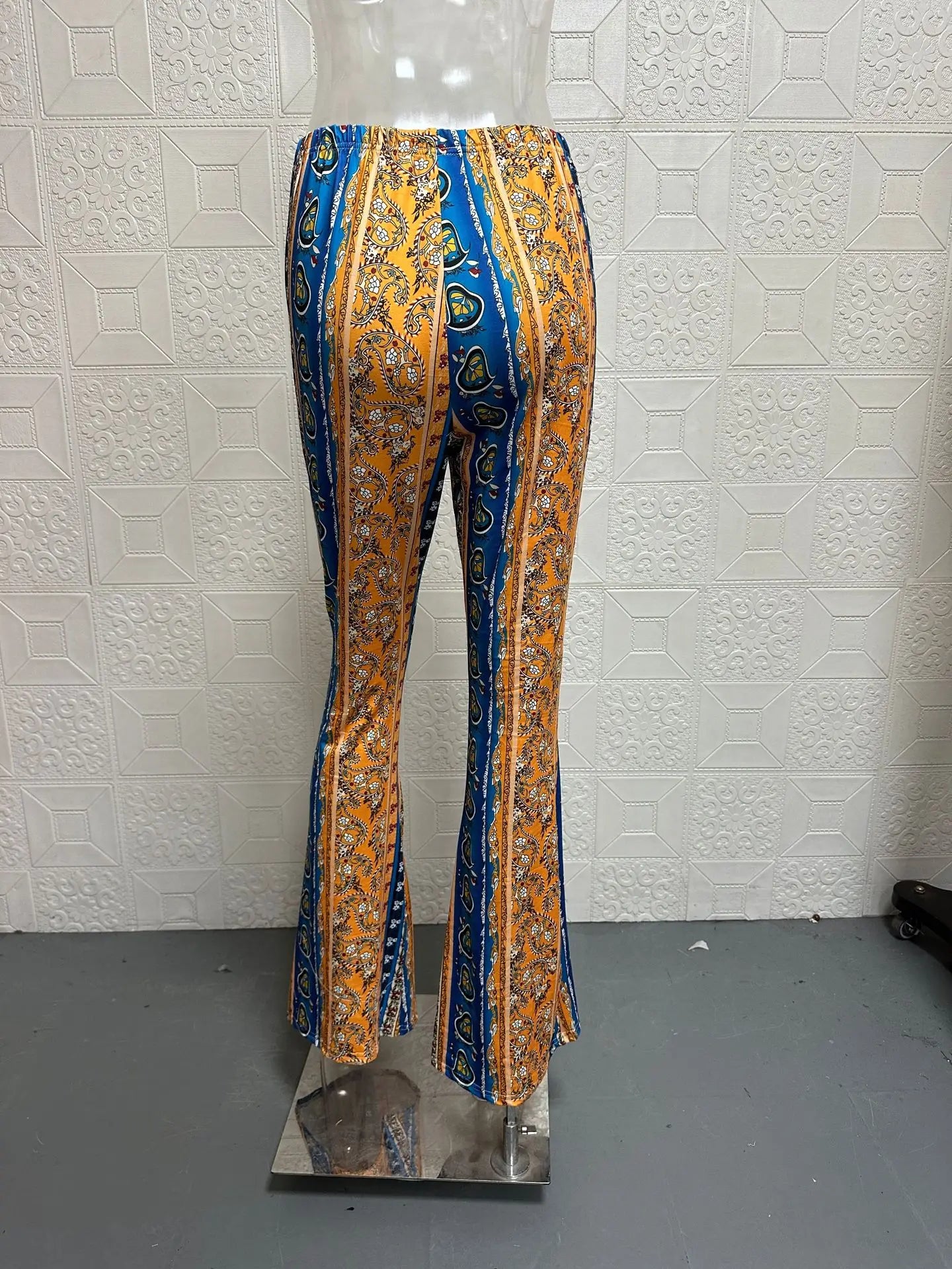 Womens Boho Pants Flare Leggings Hippie Harem Pants Yoga Pants Comfy Bohemian Flowy Hippie Clothes Trousers Bottom Palazzo Pants
