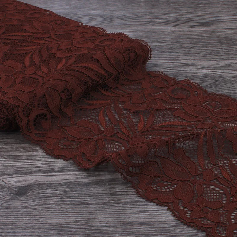 15cm Wide Lace Fabric Elastic Lace Ribbon 1meter DIY Apparel Sewing Handmade Crafts Lace Tape