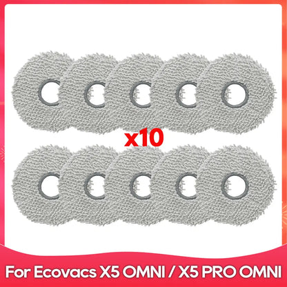 Fit For ( ECOVACS X5 OMNI / X5 PRO OMNI ) Part Accessories Main Side Brush Filter Mop Cloth Dust Bag Robot Vacuum Cleaner Kit