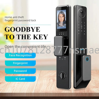 2024 Smart Door Lock  Wifi Smart Fingerprint Digital Safe Door with Camera Lock for Home