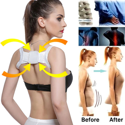 Back Brace Correction Belt Lumbar Brace Straightener Neck Hump Corrector Belt Corset Posture Correction Personal Health