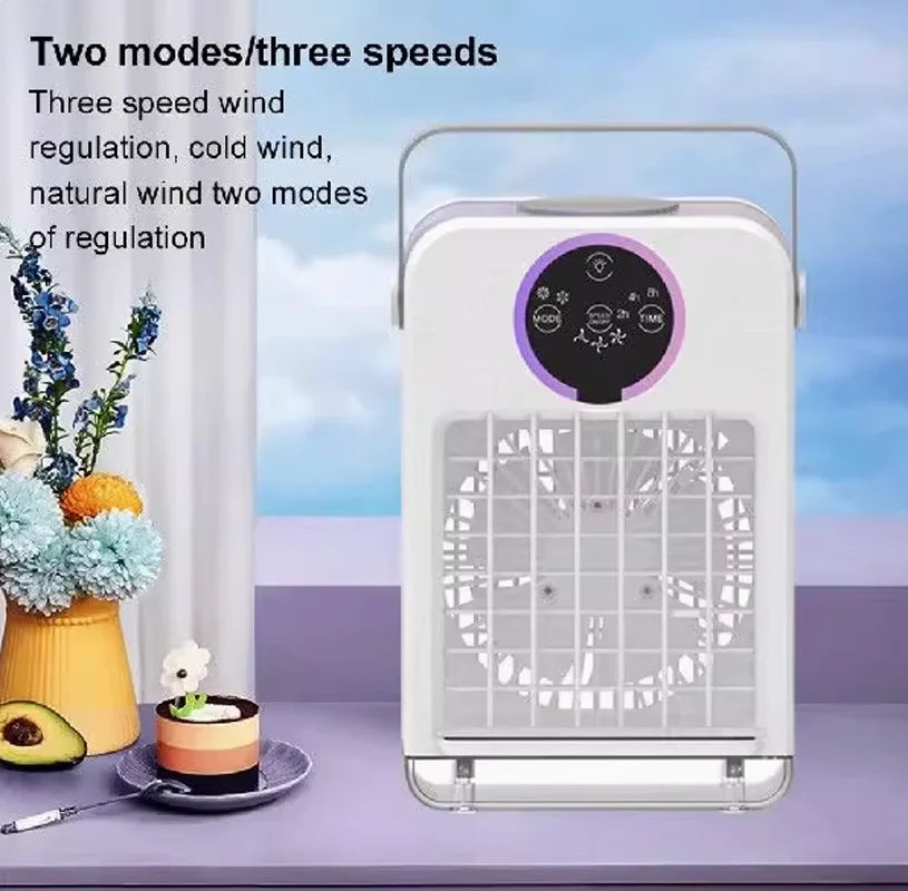 Home desktop air conditioning fan dormitory USB mini electric fan refrigeration air conditioning office small mobile air cooler