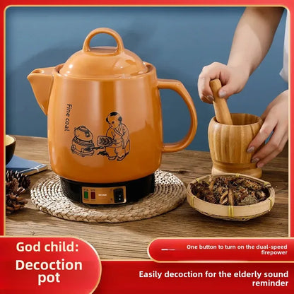 Shanyoujia Ceramic One-Piece Electrochemical Health Pot Automatic Boiling Medicine Pot Insulated Electric Heating Pharmacy Pot