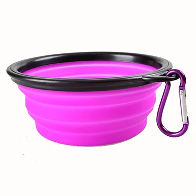 Portable Silicone Pet Feeder Collapsible Car Carry Pet Bowls Food Water Feeding Dog Cat Outdoor Travel food Bowls Container