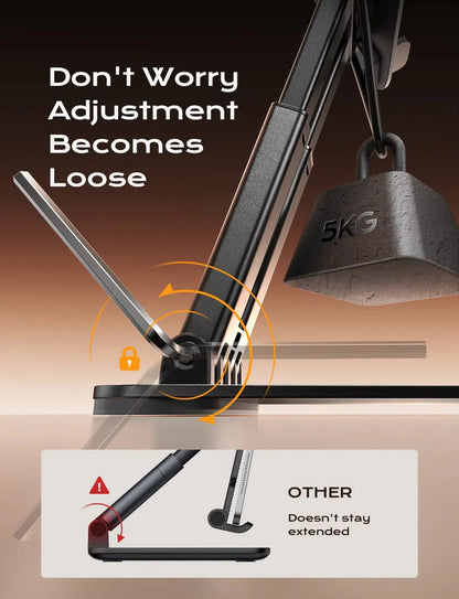 LISEN hot selling  products  tablet Stand Holder Adjustable Tablet Mount  for Desk Lazy Arm Monitor Stand Tablet Holder