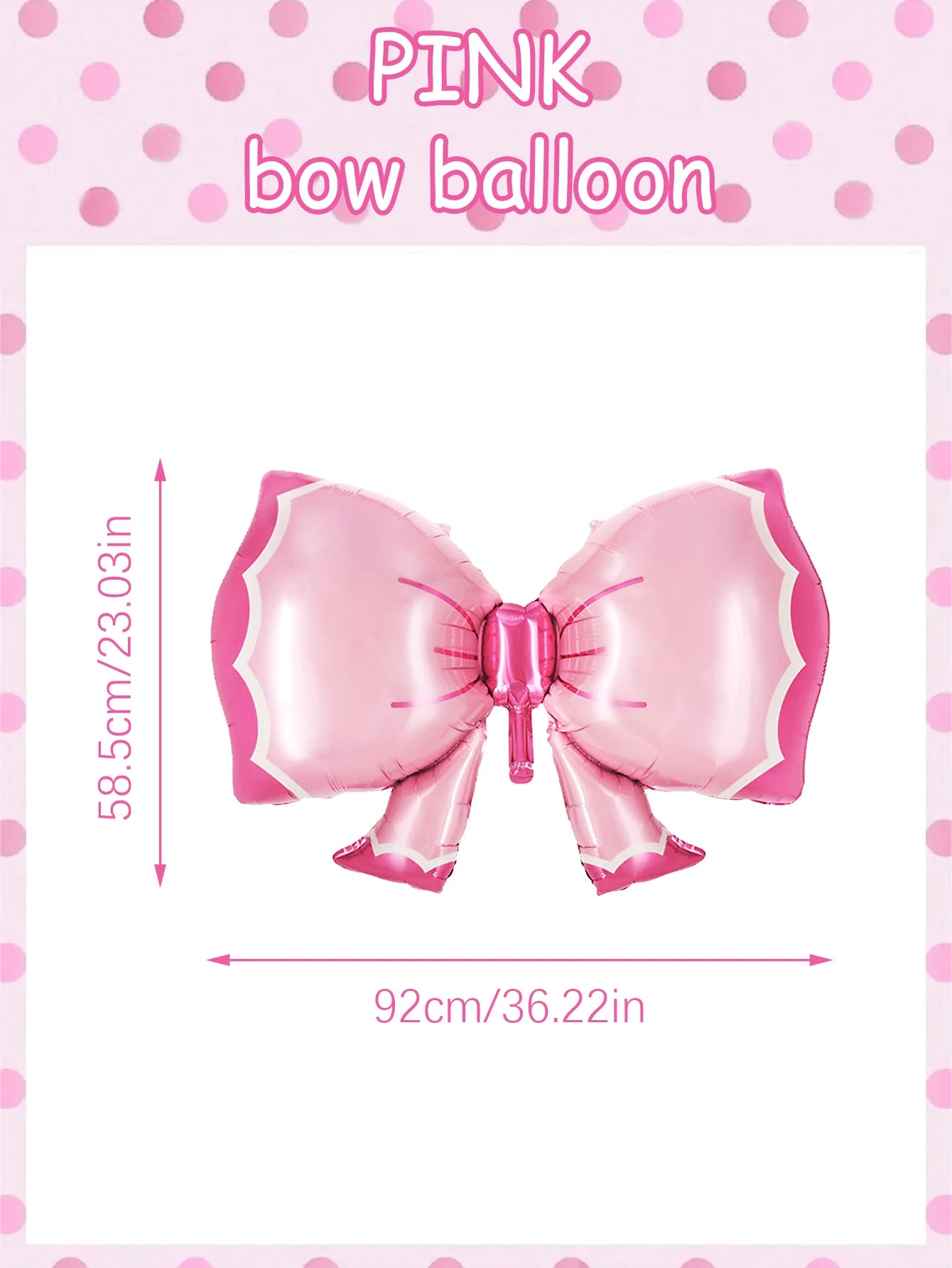 3pcs pink bow shape balloons, baby shower, birthday party, party decoration, anniversary, party decoration