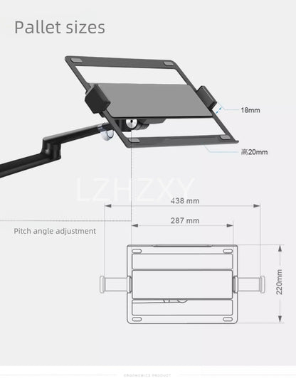 The laptop stand movable suspended and adjustable and the lazy reading stand standing Laptop Parts Accessories Office equipment