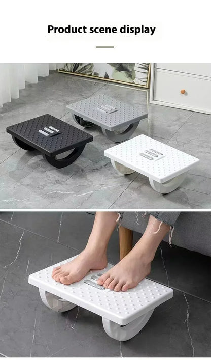 Office foot pedals, placed under the desk, can swing 180 degrees to activate the feet and relieve leg stiffness