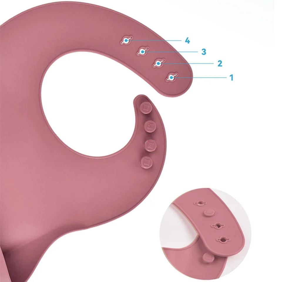 Silicone Baby Feeding Set Soft Silicone Sucker Plate Bowl Elephant Plate Personalized Name Feeding Bib Apron Children's Dishes