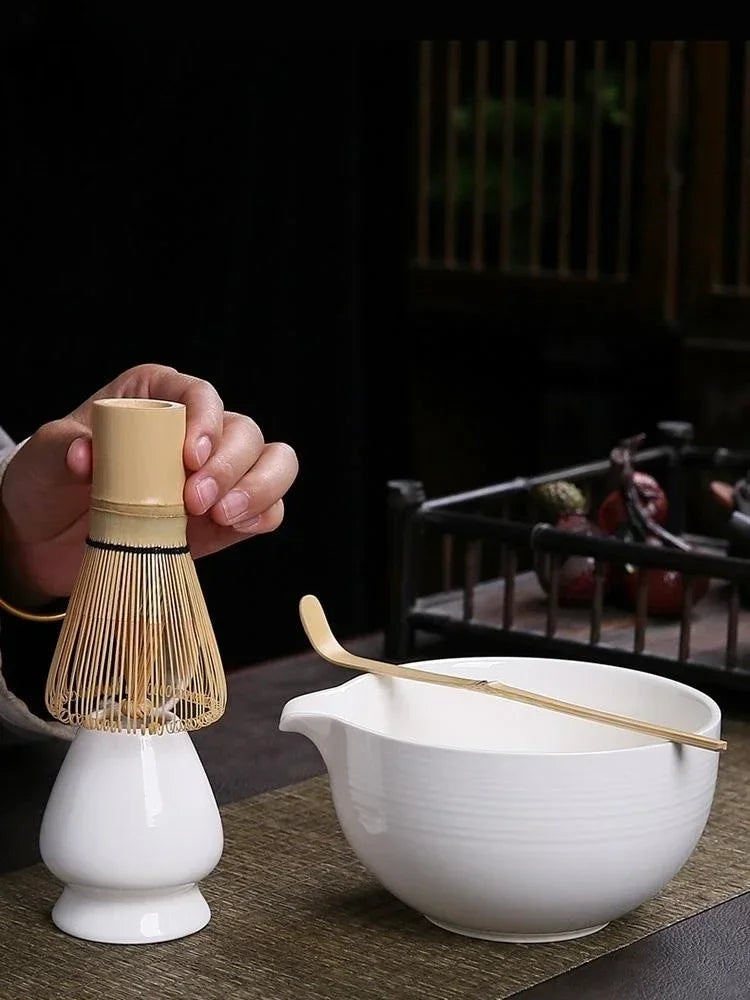 1PC Japanese Matcha Stirrer Rack Ceramic Tea Holder Matcha Chasen Rack Bamboo Matcha Whisk Stand Home Tea Maker Matcha Tools