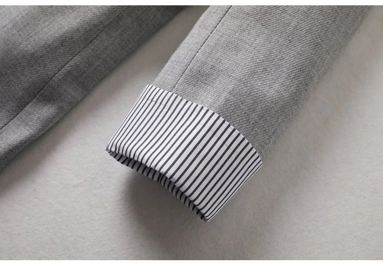 Office Lady Casual Blazers For Women 2024 Autumn Fashion Single Button Long Sleeve Outerwears New In Coats & Jackets Elegant