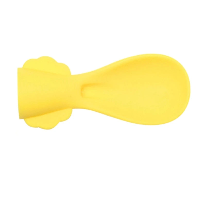 Silicone Baby Pouches Spoon Reusable Weaning Spoons Feeding Spoon Head