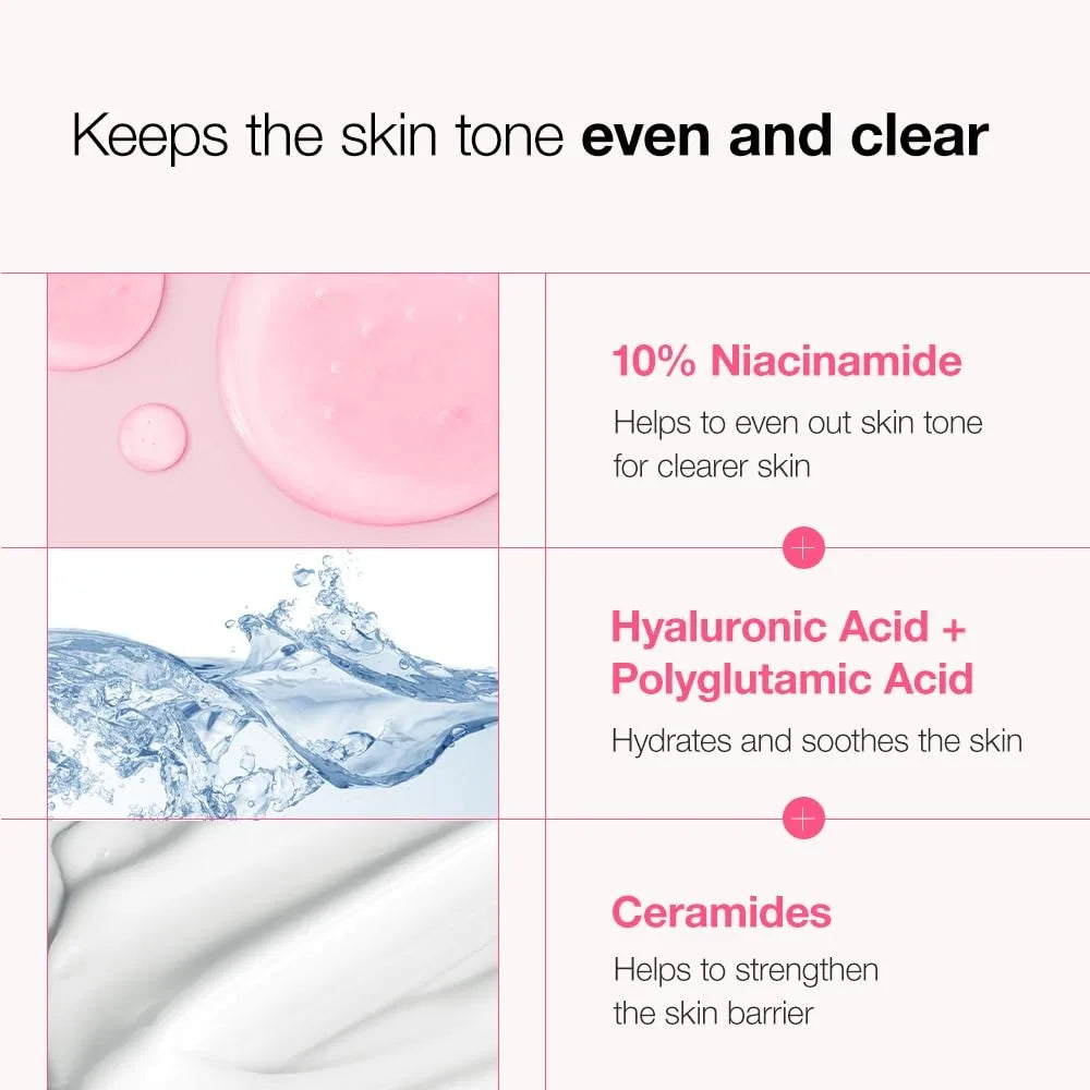 Anua 10% Niacinamide + 4% Hyaluronic Acid Serum, Hyaluronic Acid, Vitamin B12 Natural Pigment, Suitable for Sensitive Skin, 30ml