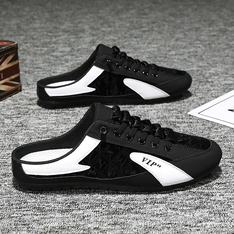 Half Slipper for Men Classic Summer Casual Shoes Men's Flat Shoe Slippers Concise Men Sneakers