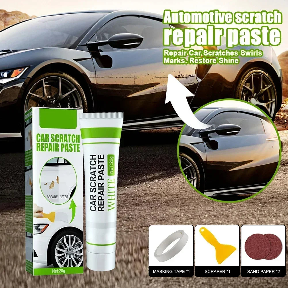 Fiberglass Boat Repair Paste Quick-drying Putty DIY Car Home Paint Repairing Eye-filling White Paint Scratch Repair With Tools