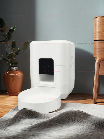 Smart Pet Feeder 2L Automatic Wifi Enabled Dry Food Dispenser for Cat Dog Home Use App Control Pet Supplies Auto Feeding System.