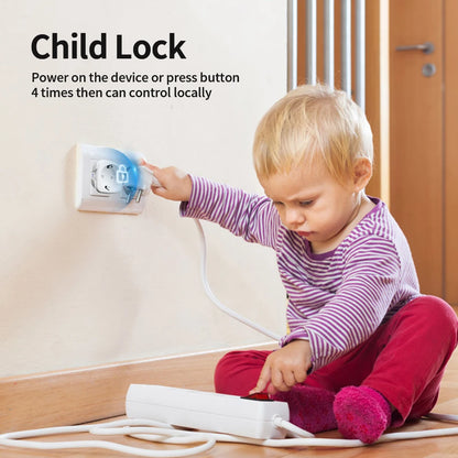 Tuya WIFI Smart Socket EU 16A/20A Wifi/Zigbee3.0 Smart Plug With Power Monitoring Smart HomeVoice Control Support  Alexa