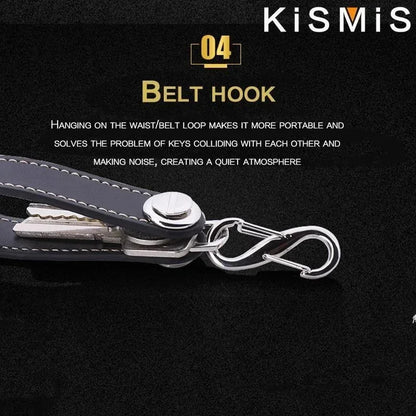 Car Key Pouch Storage Case Wallet Holder Keyring Collector Organizer Keychain Multifunctional Folding Pocket Keyholde