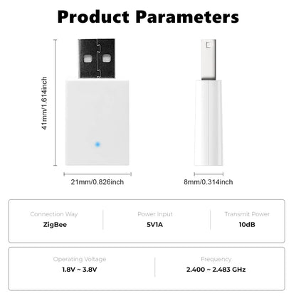 Tuya ZigBee USB Signal Repeater Signal Amplifier Extender for Smart Life ZigBee Gateway Smart Home Devices Assistant Automation