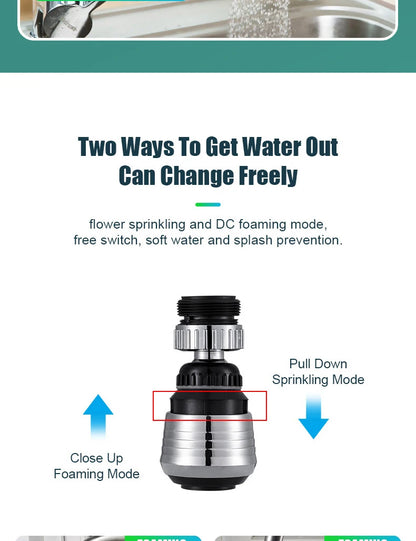 Kitchen Faucet Nozzle Extender Sink Water Tap Nozzle Filter Bubbler Faucet Aerator Attachment Home Bathroom Toilet Accessories