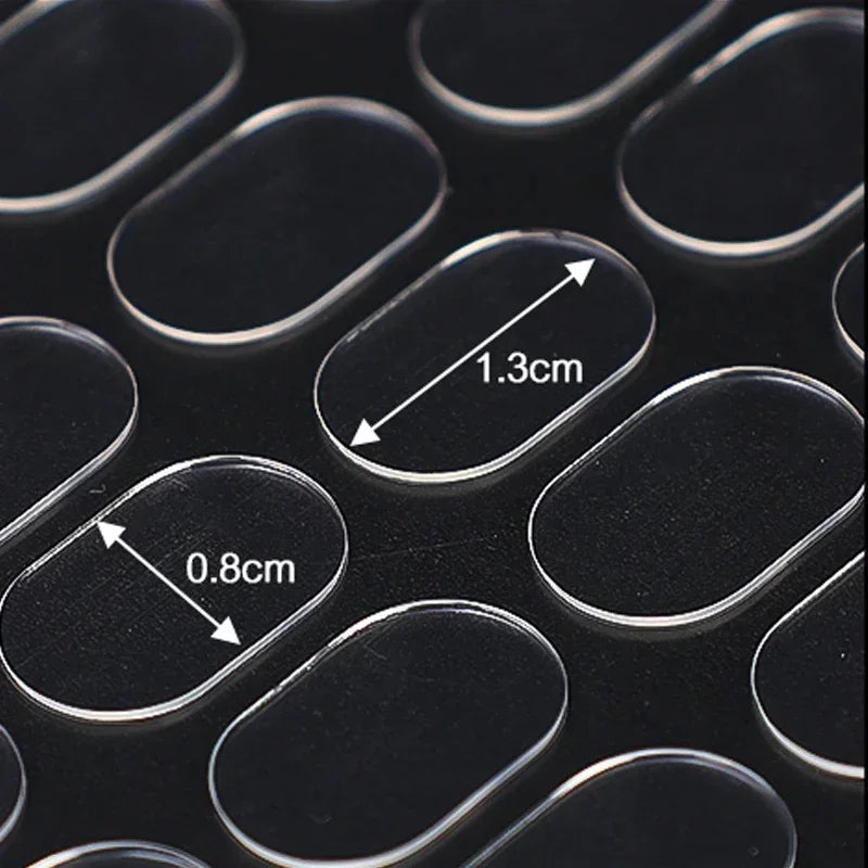100-2000PCS Clear Gel Glue Pads Double-sided Adhesive Dots Removable Sticky Patch No Trace Wall Hanging Crafts Poster Doll Glue