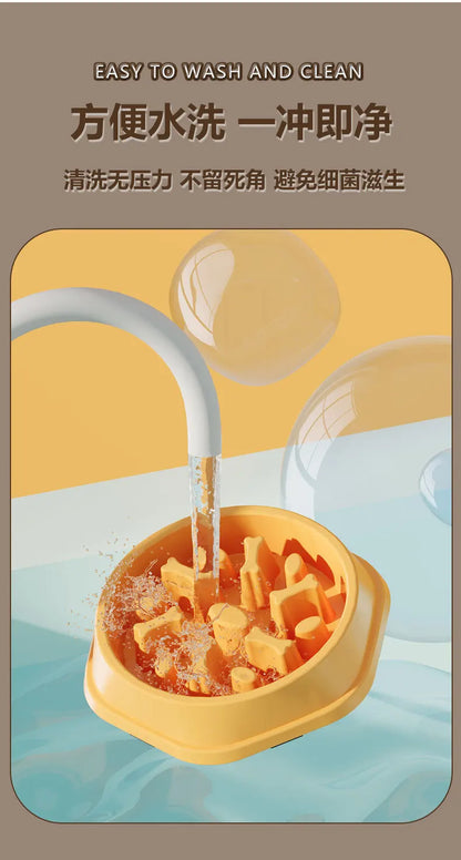 Anti-Slip Anti-Choking Slow Feeder Bowl for Large Dogs - Anti-Tip Pet Food Bowl for Golden Retriever