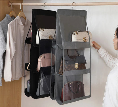 Bag Storage Hanging Handbag Organizer Wardrobe Closet Storage Transparent Three-dimensional Storage Box Home Organization