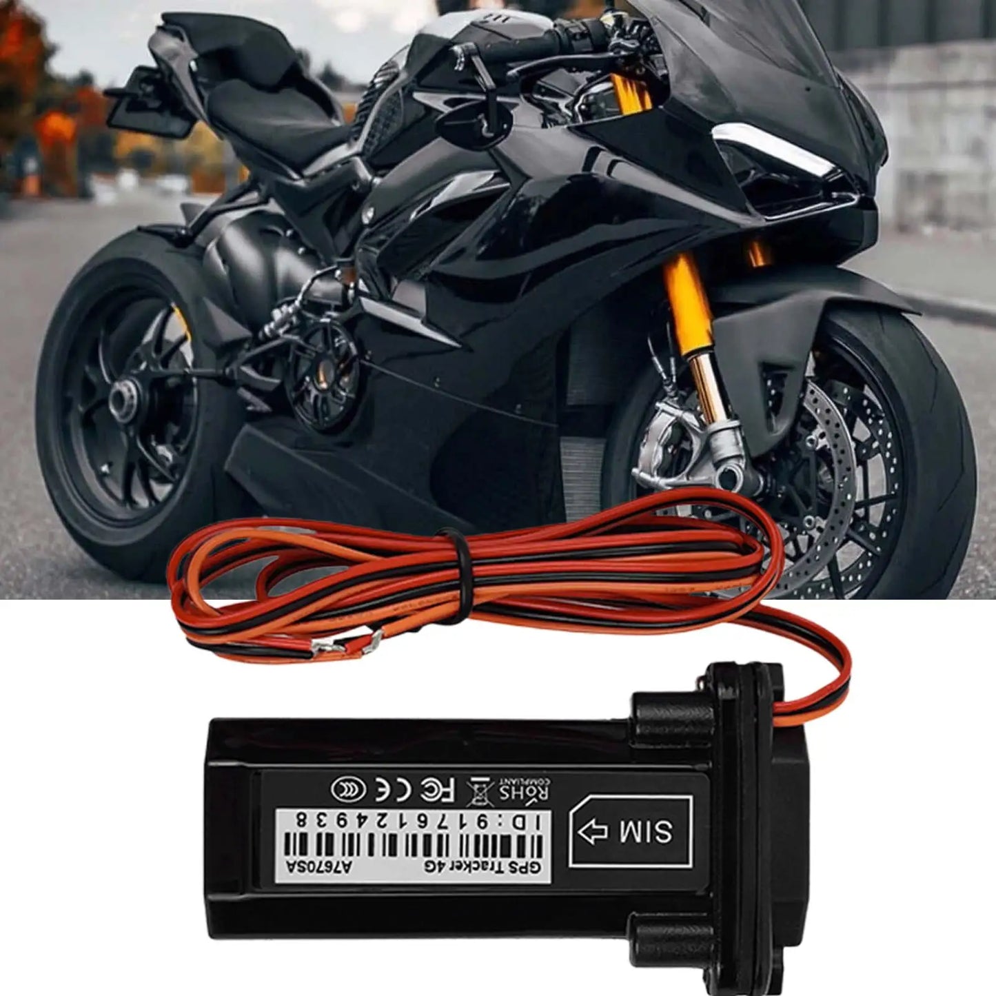 GPS Tracker for Vehicles Waterproof Car Tracking Device Real-Time Vehicle Locator for Trailer Security Motorcycle Truck Taxi