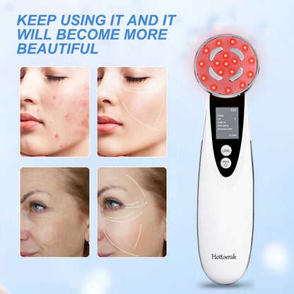 Skin Rejuvenation Face Massager Tool with 3 Adjutstable Levels of Strength EMS Micro-current Face Massager Vibrating