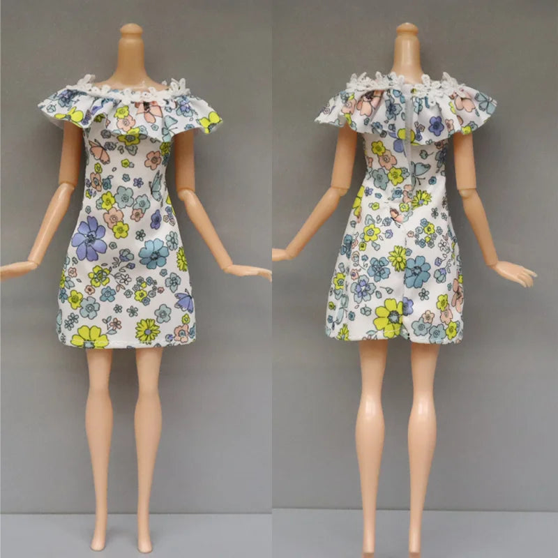 28pcs Fashion Dolls Accessories =1 Gown +3 Dress +2 Suit +2 Swimsuit +3 Glasses +10 Shoes +7 Hanger Clothes for 11.5'' Doll Toys