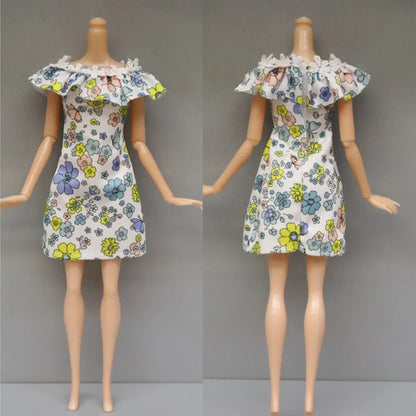 28pcs Fashion Dolls Accessories =1 Gown +3 Dress +2 Suit +2 Swimsuit +3 Glasses +10 Shoes +7 Hanger Clothes for 11.5'' Doll Toys