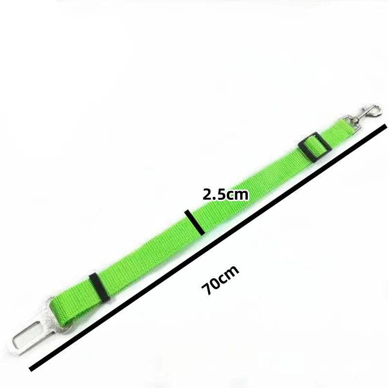 Retractable Pet Car Seat Belt - Secure Your Dog While Traveling - Adjustable Harness and Leash - Essential Car Travel Supplies