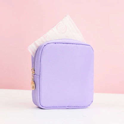 Fashion Multicolor Sanitary Pad Bags Home Organization Portable Pad Pouch Makeup Bags
