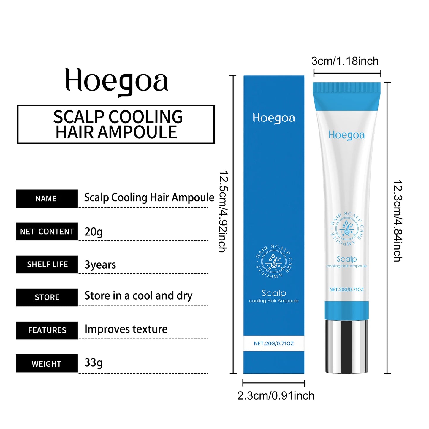 Hair Care Essential Oil Smooth Shine Anti-Frizz Hair Serum Promote Hair Growth Strengthening Nourishing Scalp Treatment Roller