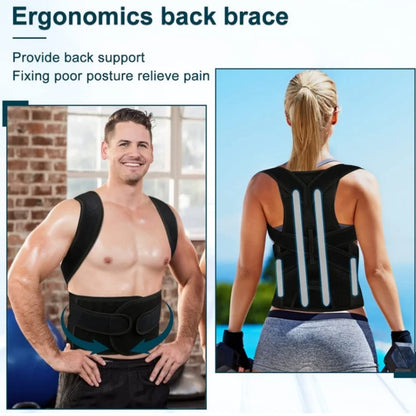 Adjustable Back Posture Corrector With Breathable Shoulder And Waist Support Straps For Boys And Girls To Relieve Back Pain