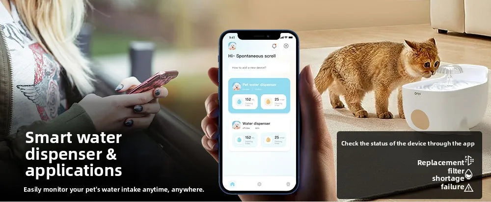 2.8L USB Whale Fountain Dog Pet Water Dispenser Safety Automatic Water Circulation Intelligent Automatic Cat Water Dispenser