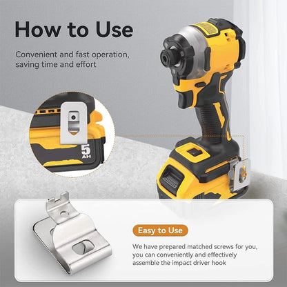 Belt Clips Hook Bit Holder Kits for Dewalt 20V Electric Drill Driver Power Tools Accessories